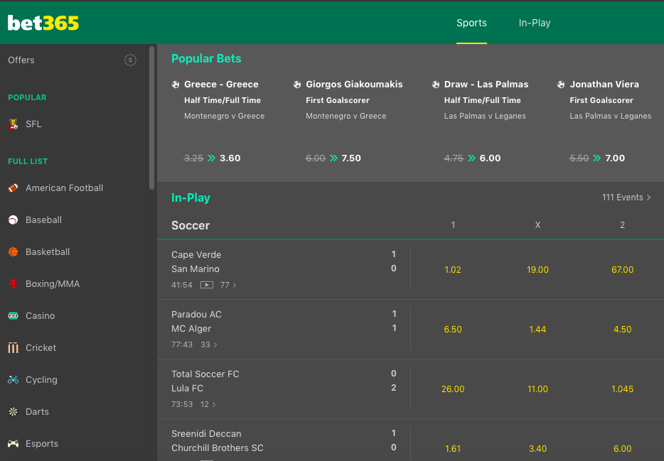 Bet365 Sportsbook