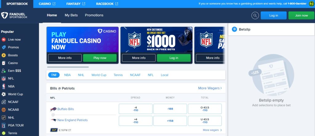 Fanduel Sportsbook Offers