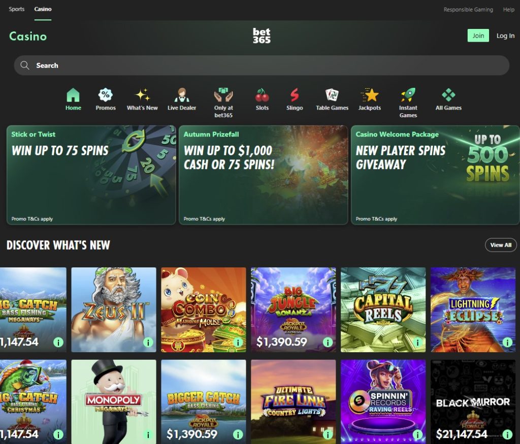 bet365 Casino NJ Site