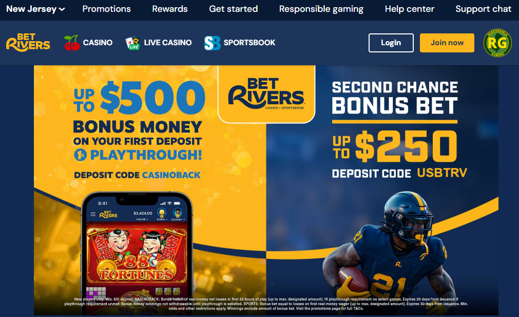 BetRivers Sportsbook NJ Bonus Bet