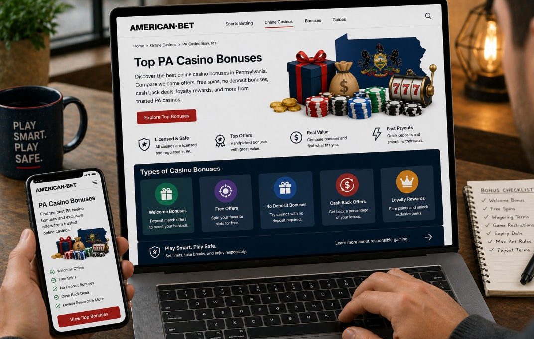 Top PA joining casino bonuses