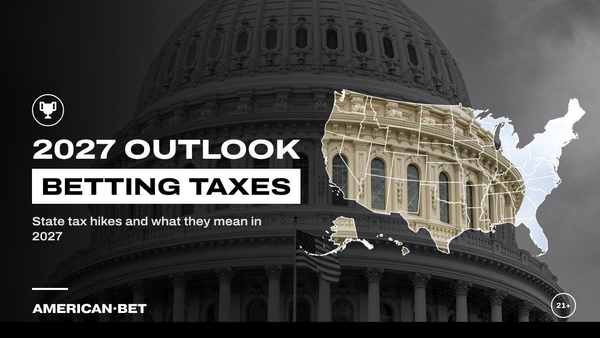 Betting Taxes in 2027: the dome of the US Capitol, inside an outline map of the United States