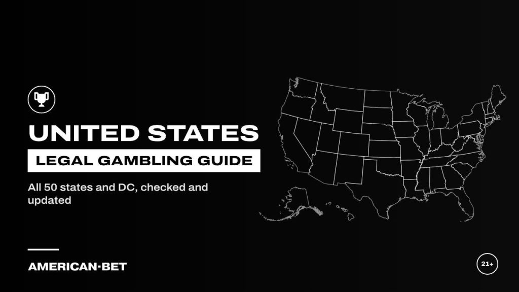 US gambling laws by state: outline map of all 50 states